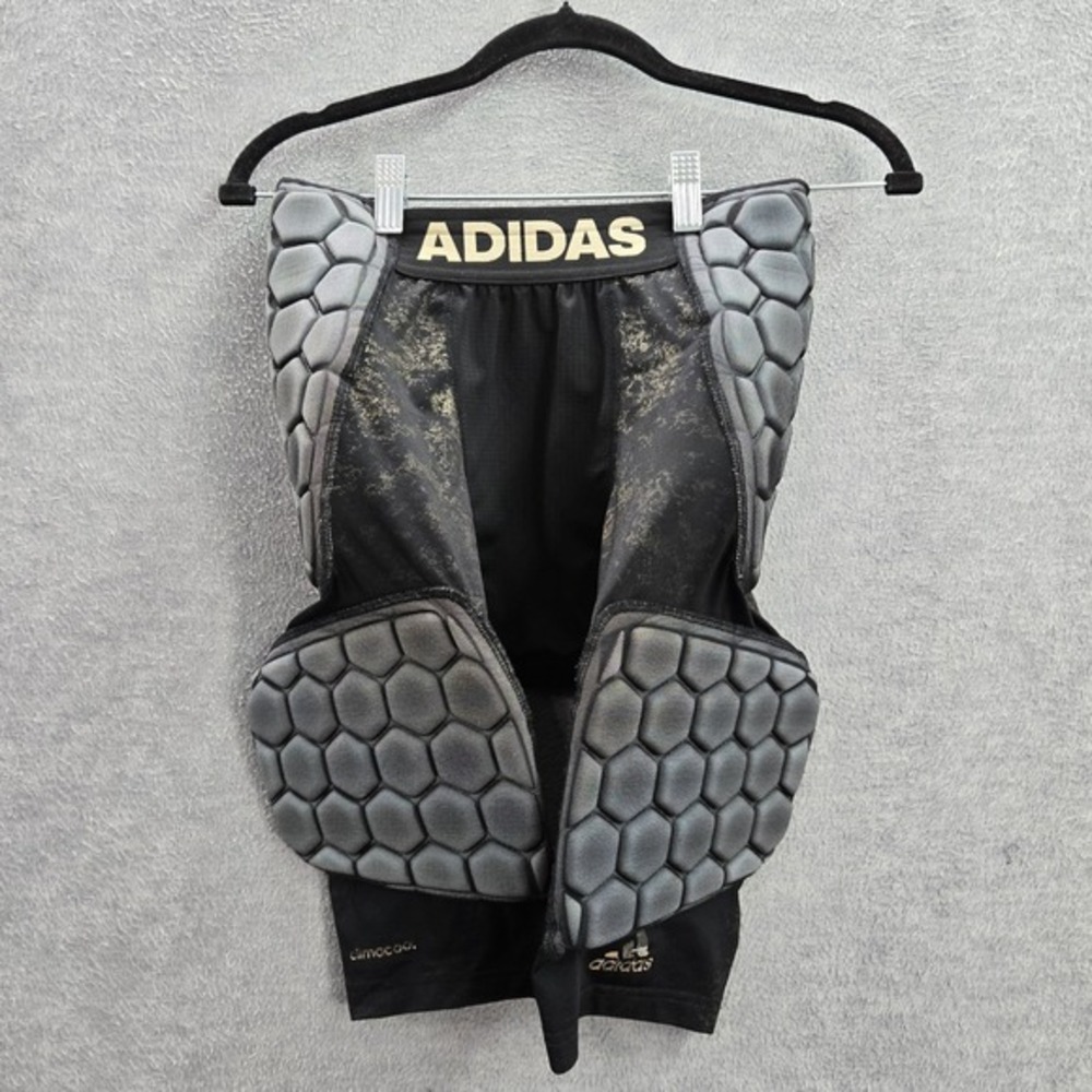Adidas Men Activewear Shorts S Black Tie Dye Climacool Padded Football Logo